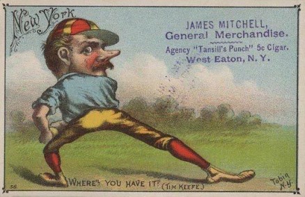 1887 Tobin Lithographs Color "Where! You have it?" # Baseball Card