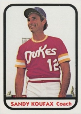 1981 TCMA Albuquerque Dukes Sandy Koufax #23 Baseball Card