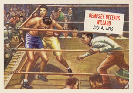 1954 Topps Scoop Dempsey defeats Willard #39 Other Sports Card