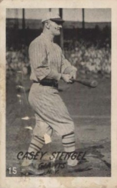 1923 Strip Card Casey Stengel #15 Baseball Card