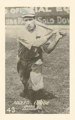 1923 Strip Card Adolfo Luque #43 Baseball Card