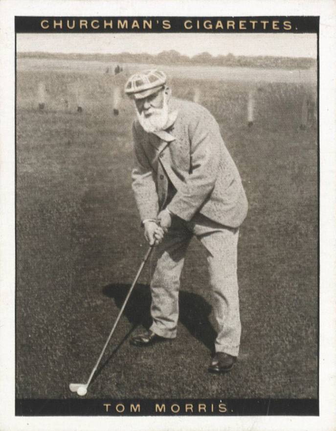 1928 W.A. & A.C. Churchman Famous Golfers Ser.of 12 Tom Morris #8 Golf Card