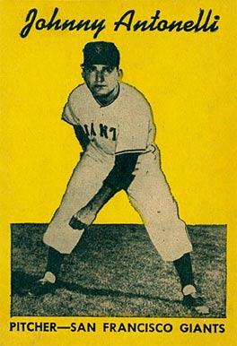 1958 Hires Root Beer Test Set Johnny Antonelli # Baseball Card