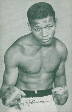1948 Exhibits Boxing Ray Robinson # Other Sports Card