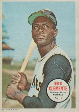 1967 Topps Pin-Ups Bob Clemente #11 Baseball Card