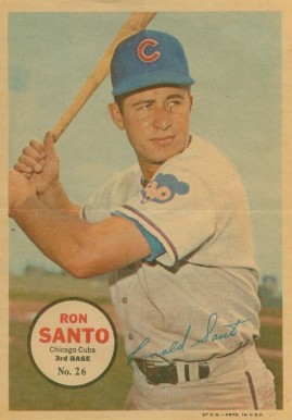 1967 Topps Pin-Ups Ron Santo #26 Baseball Card