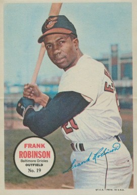 1967 Topps Pin-Ups Frank Robinson #19 Baseball Card