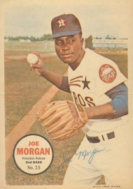 1967 Topps Pin-Ups Joe Morgan #25 Baseball Card
