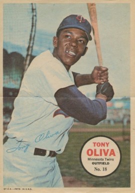 1967 Topps Pin-Ups Tony Oliva #18 Baseball Card
