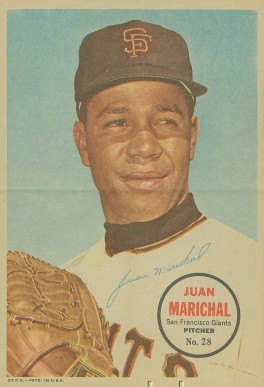 1967 Topps Pin-Ups Juan Marichal #28 Baseball Card