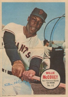 1967 Topps Pin-Ups Willie McCovey #32 Baseball Card