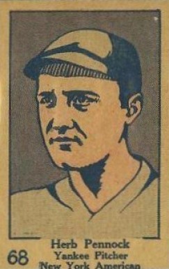 1928 Strip Card Herb Pennock #68 Baseball Card