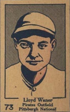 1928 Strip Card Lloyd Waner #73 Baseball Card