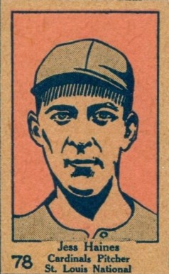 1928 Strip Card Jess Haines #78 Baseball Card