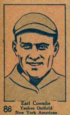 1928 Strip Card Earl Coombs #86 Baseball Card