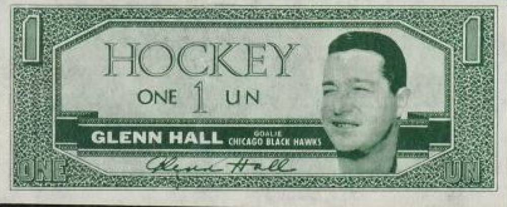 1962 Topps Bucks Glenn Hall # Hockey Card