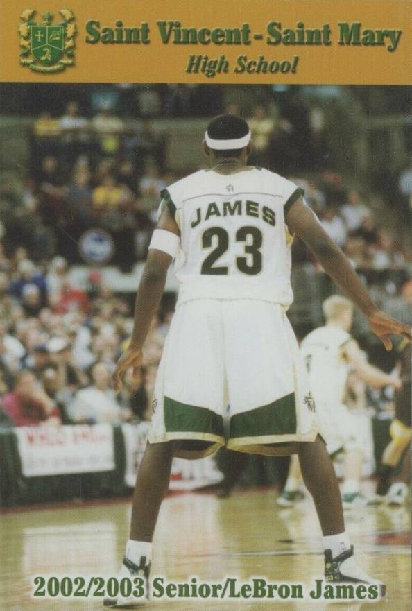 2003 Saint Vincent Saint Mary High School LeBron James #6A Basketball Card