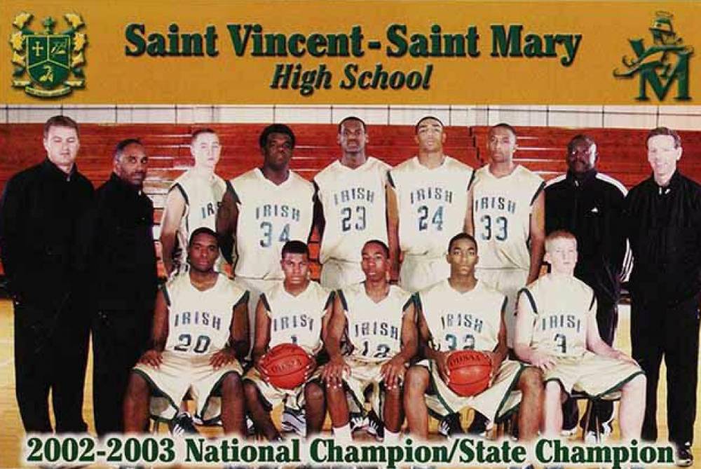 2003 Vincent Saint Mary High School 2002-2003 National Champions/State Champion #5b Basketball VCP Price Guide