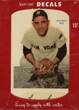 1952 Star-Cal Decals Type 1 Yogi Berra #70-C Baseball Card