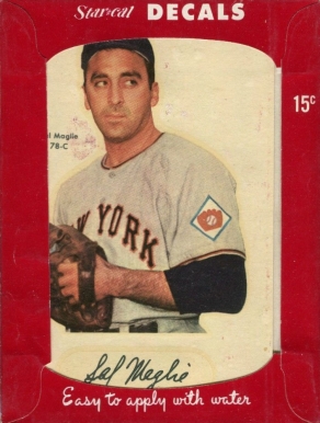 1952 Star-Cal Decals Type 1 Sal Maglie #78-C Baseball Card