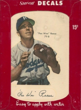 1952 Star-Cal Decals Type 1 Pee Wee Reese #79b Baseball Card