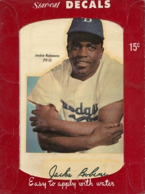 1952 Star-Cal Decals Type 1 Jackie Robinson #79g Baseball Card