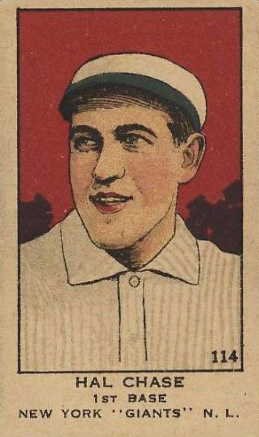 1919 Strip Card Hal Chase #114 Baseball Card