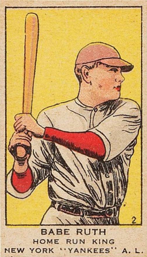 1919 Strip Card Babe Ruth #2 Baseball Card