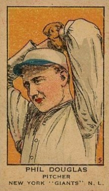1919 Strip Card Phil Douglas #5 Baseball Card