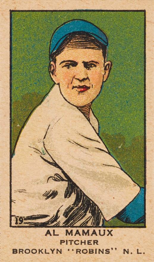1919 Strip Card Al Mamaux #19 Baseball Card