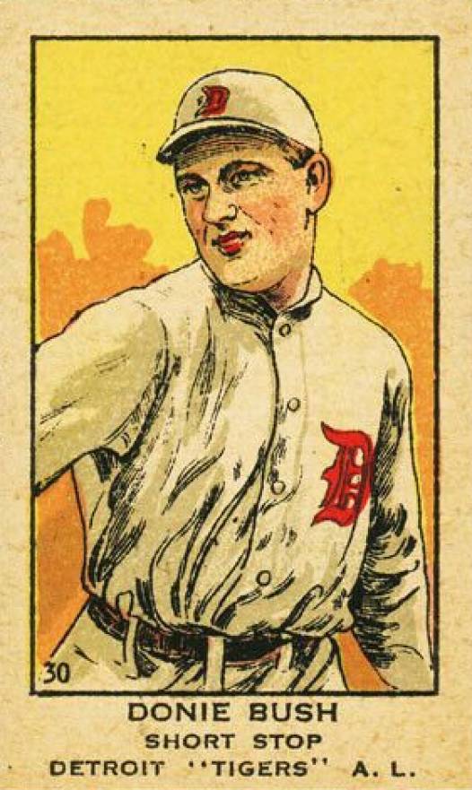 1919 Strip Card Donie Bush #30 Baseball Card