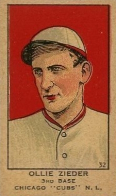 1919 Strip Card Ollie Zieder #32 Baseball Card