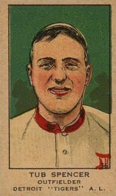 1919 Strip Card Tub Spencer #36 Baseball Card