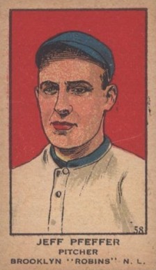 1919 Strip Card Jeff Pfeffer #58 Baseball Card