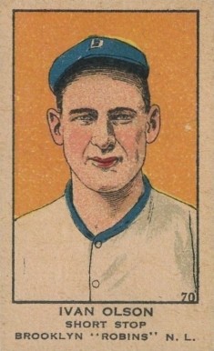 1919 Strip Card Ivan Olson #70 Baseball Card