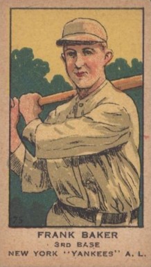 1919 Strip Card Frank Baker #75 Baseball Card