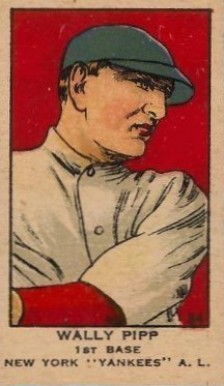 1919 Strip Card Wally Pipp #84 Baseball Card