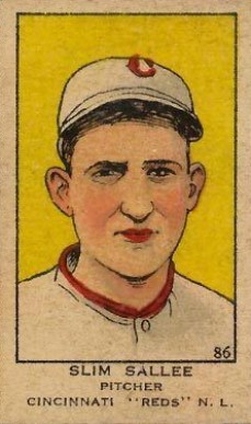 1919 Strip Card Slim Sallee #86 Baseball Card