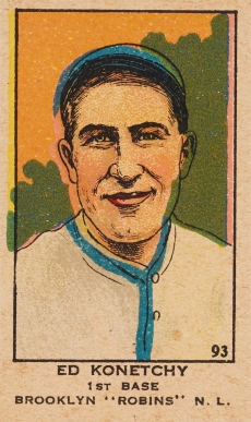1919 Strip Card Ed Konetchy #93 Baseball Card