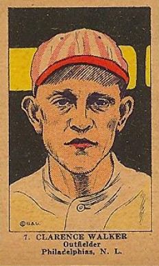 1923 Strip Card Clarence Walker #7 Baseball Card
