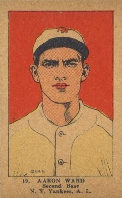 1923 Strip Card Aaron Ward #19 Baseball Card