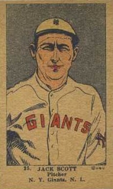 1923 Strip Card Jack Scott #25 Baseball Card