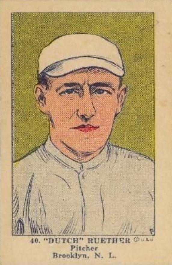 1923 Strip Card "Dutch" Reuther #40 Baseball Card