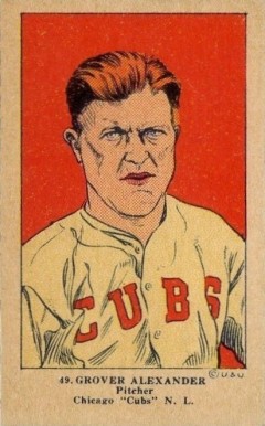 1923 Strip Card Grover Alexander #49 Baseball Card