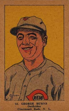 1923 Strip Card George Burns #54 Baseball Card