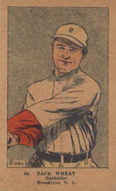 1923 Strip Card Zach Wheat #56 Baseball Card