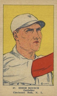 1923 Strip Card Eddie Roush #57 Baseball Card