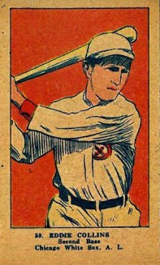1923 Strip Card Eddie Collins #58 Baseball Card