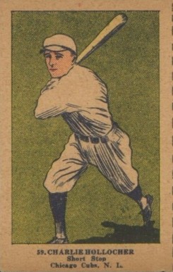 1923 Strip Card Charlie Hollocher #59 Baseball Card