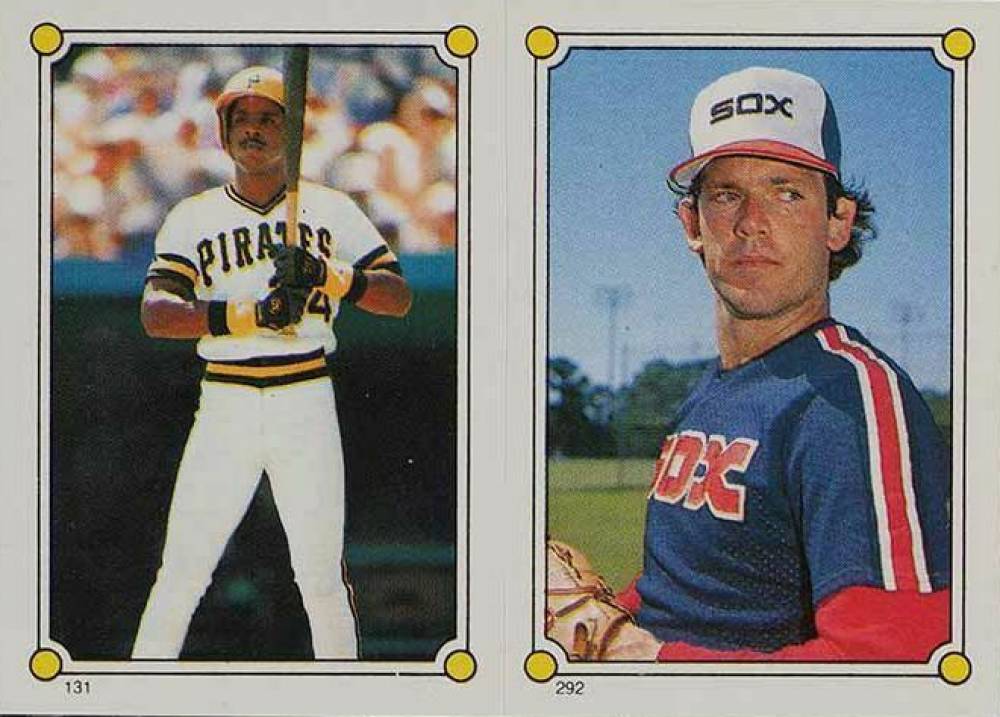 1987 O-Pee-Chee Stickers Bonds/Allen #131/292 Baseball Card
